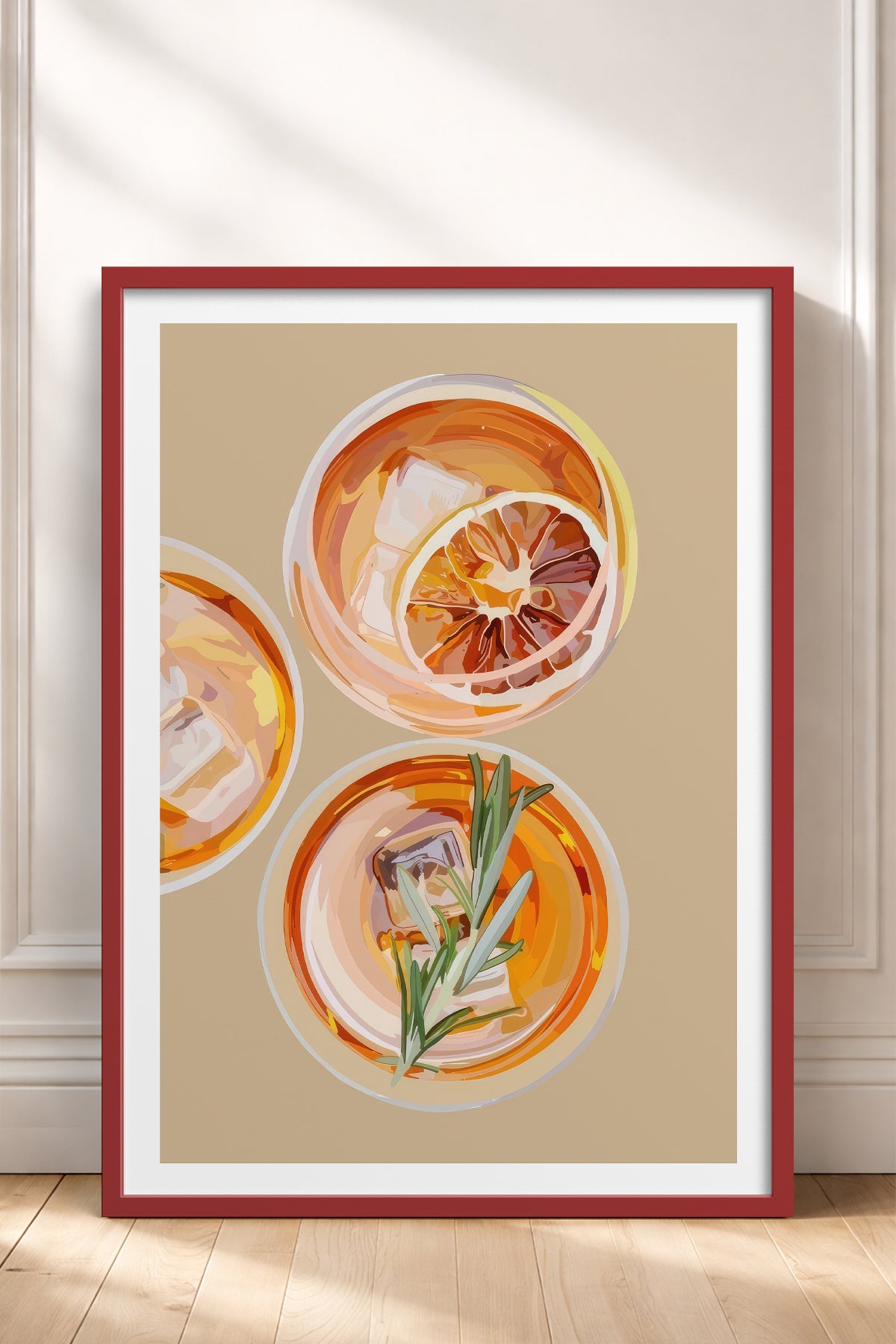 HOMEPACK Ahşap Çerçeveli Tablo Çerçeveli Poster Sanatsal Modern Duvar Dekoru TK-962