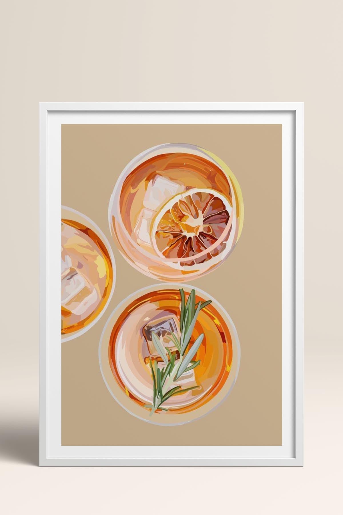 HOMEPACK Ahşap Çerçeveli Tablo Çerçeveli Poster Sanatsal Modern Duvar Dekoru TK-962
