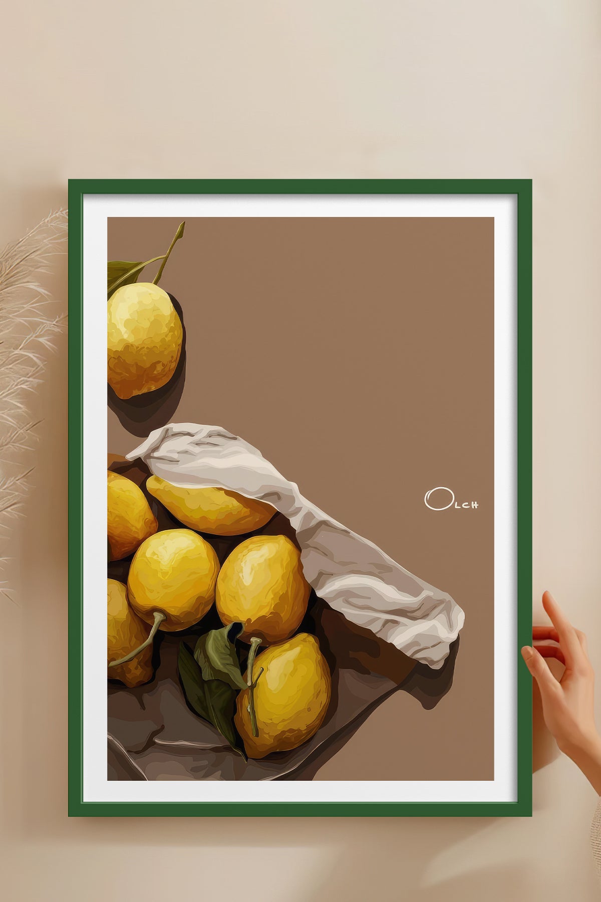 HOMEPACK Ahşap Çerçeveli Tablo Çerçeveli Poster Sanatsal Modern Duvar Dekoru TK-963