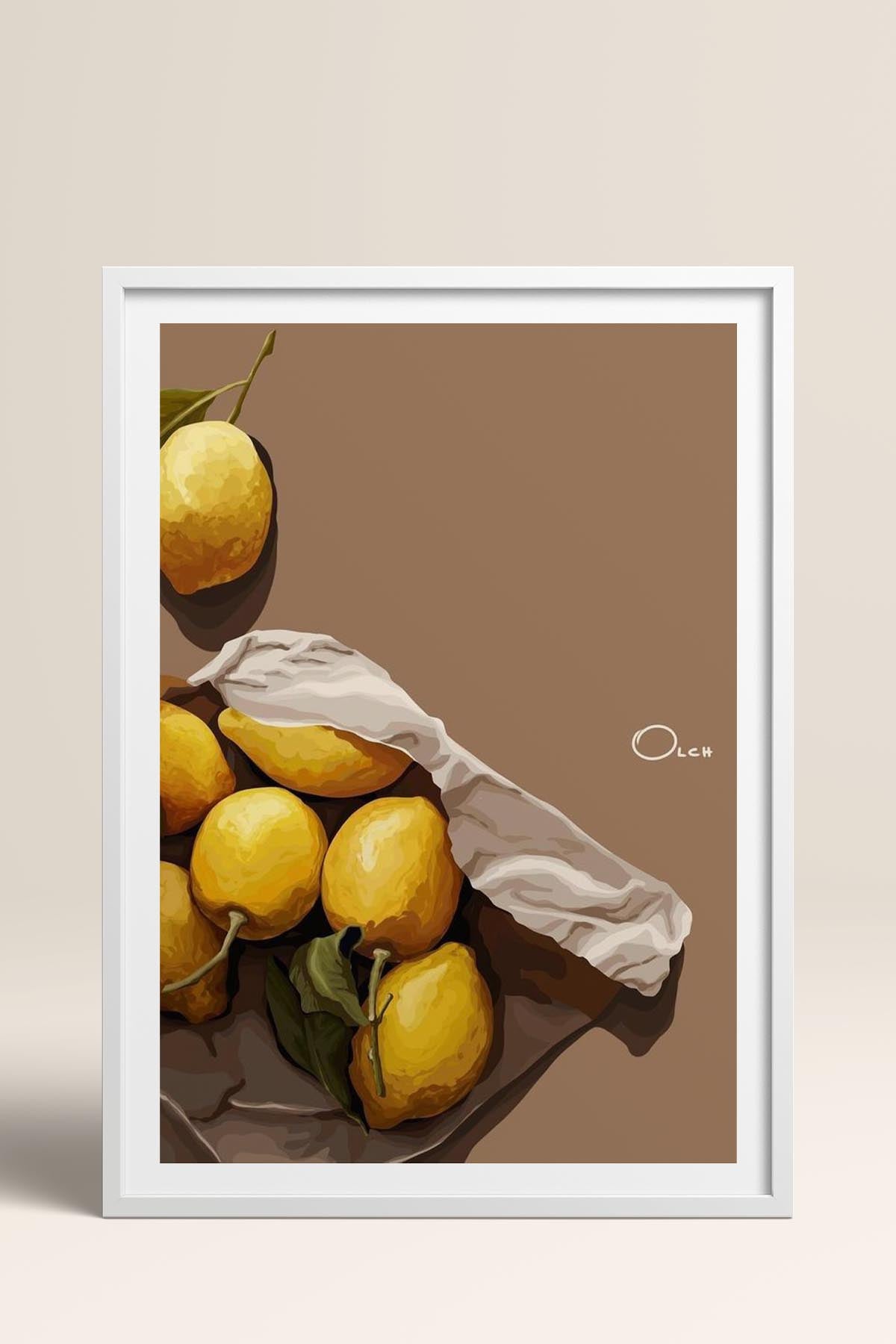 HOMEPACK Ahşap Çerçeveli Tablo Çerçeveli Poster Sanatsal Modern Duvar Dekoru TK-963