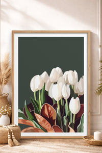 HOMEPACK Ahşap Çerçeveli Tablo Çerçeveli Poster Sanatsal Modern Duvar Dekoru TK-964