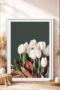 HOMEPACK Ahşap Çerçeveli Tablo Çerçeveli Poster Sanatsal Modern Duvar Dekoru TK-964