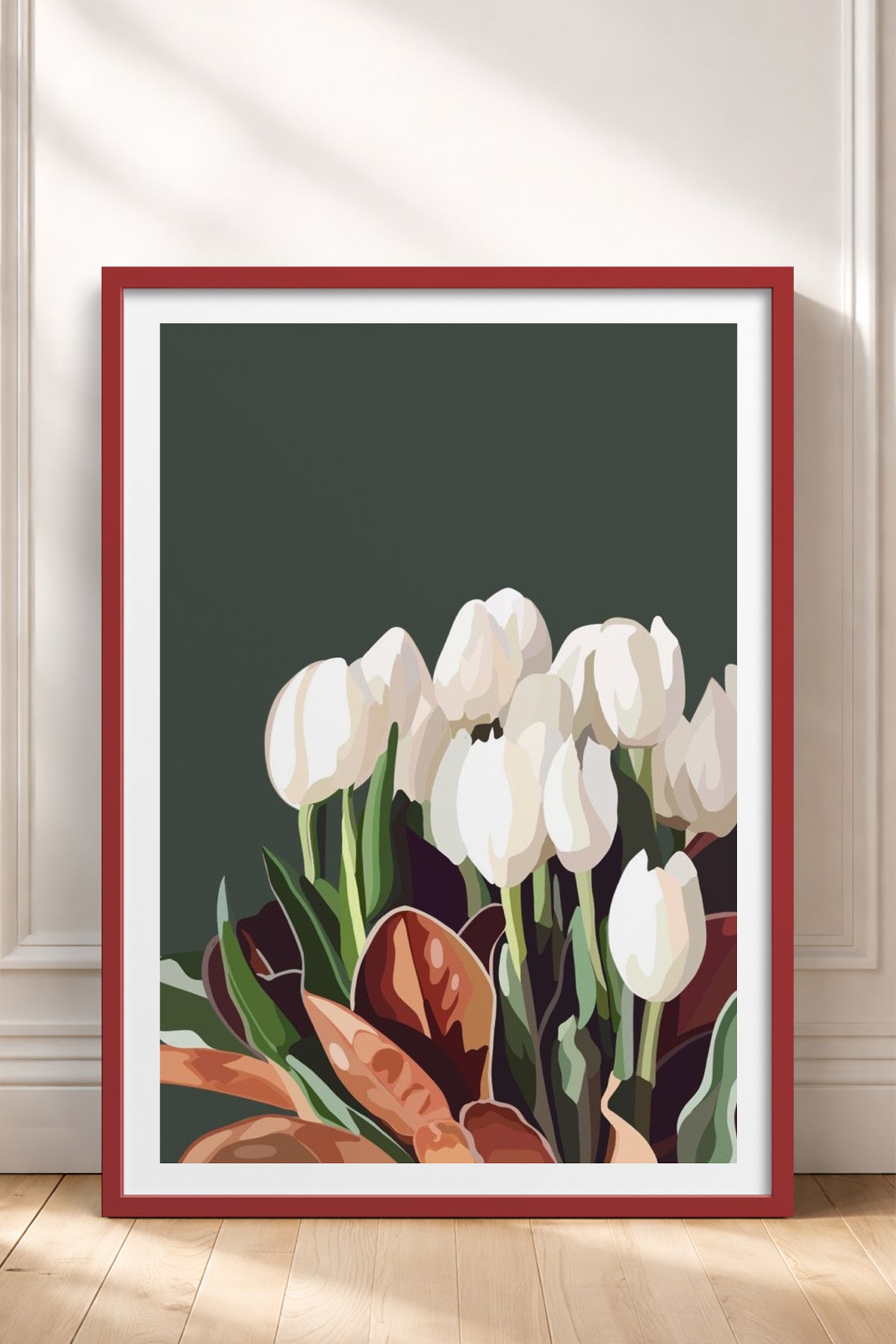 HOMEPACK Ahşap Çerçeveli Tablo Çerçeveli Poster Sanatsal Modern Duvar Dekoru TK-964