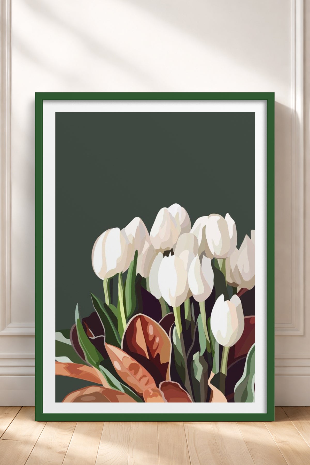 HOMEPACK Ahşap Çerçeveli Tablo Çerçeveli Poster Sanatsal Modern Duvar Dekoru TK-964
