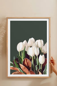 HOMEPACK Ahşap Çerçeveli Tablo Çerçeveli Poster Sanatsal Modern Duvar Dekoru TK-964