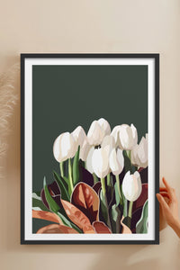 HOMEPACK Ahşap Çerçeveli Tablo Çerçeveli Poster Sanatsal Modern Duvar Dekoru TK-964