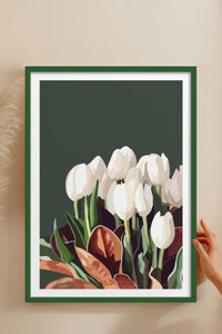 HOMEPACK Ahşap Çerçeveli Tablo Çerçeveli Poster Sanatsal Modern Duvar Dekoru TK-964