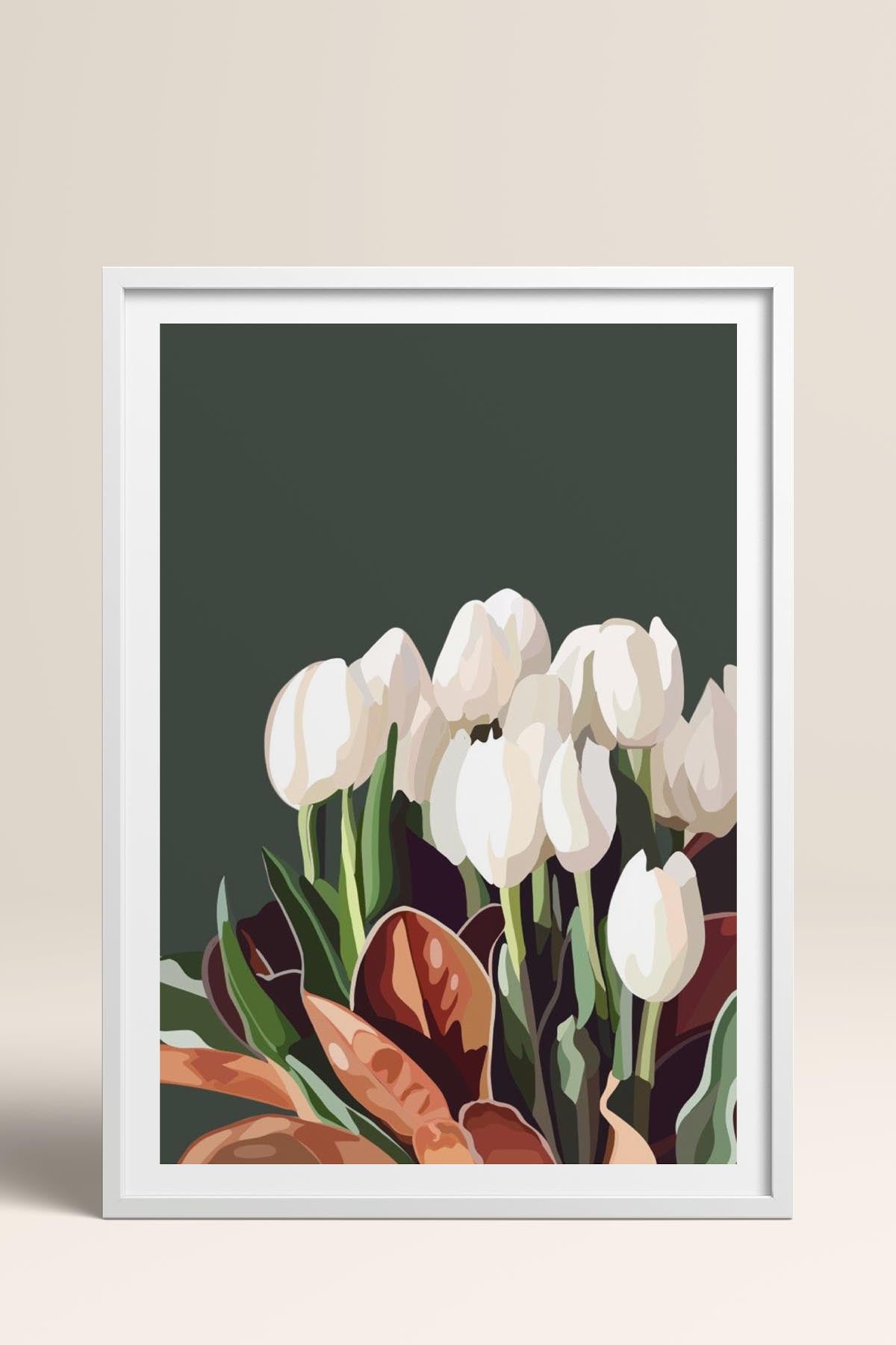 HOMEPACK Ahşap Çerçeveli Tablo Çerçeveli Poster Sanatsal Modern Duvar Dekoru TK-964
