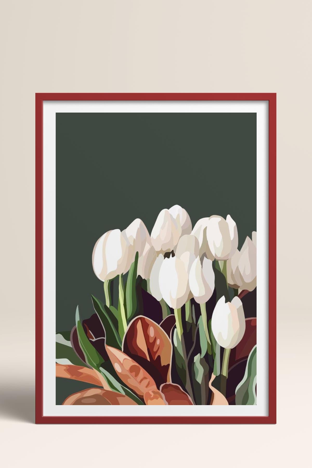 HOMEPACK Ahşap Çerçeveli Tablo Çerçeveli Poster Sanatsal Modern Duvar Dekoru TK-964