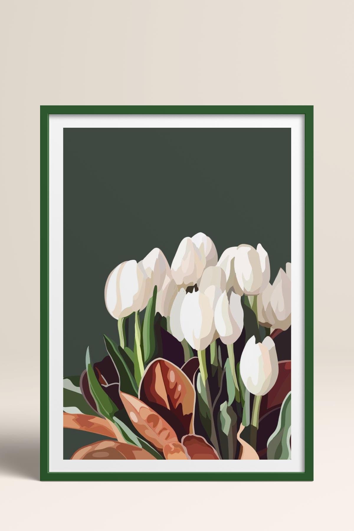 HOMEPACK Ahşap Çerçeveli Tablo Çerçeveli Poster Sanatsal Modern Duvar Dekoru TK-964