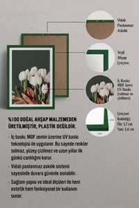 HOMEPACK Ahşap Çerçeveli Tablo Çerçeveli Poster Sanatsal Modern Duvar Dekoru TK-964