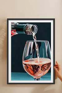 HOMEPACK Ahşap Çerçeveli Tablo Çerçeveli Poster Sanatsal Modern Duvar Dekoru TK-965