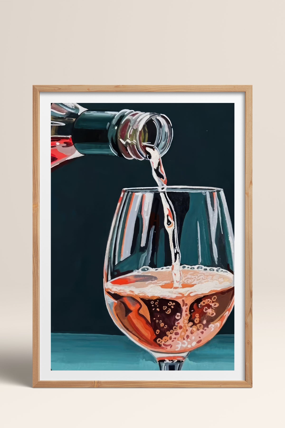 HOMEPACK Ahşap Çerçeveli Tablo Çerçeveli Poster Sanatsal Modern Duvar Dekoru TK-965