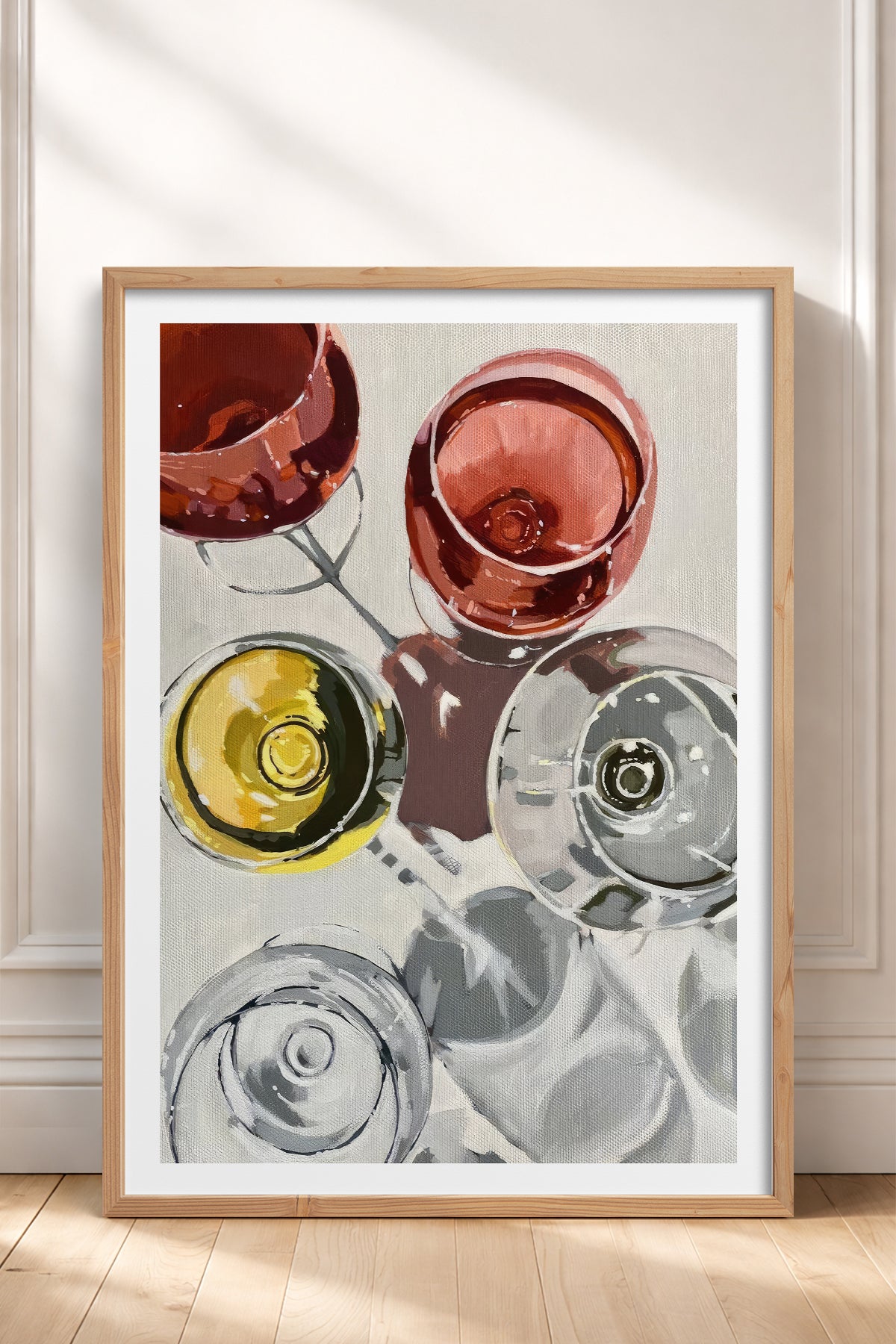 HOMEPACK Ahşap Çerçeveli Tablo Çerçeveli Poster Sanatsal Modern Duvar Dekoru TK-966