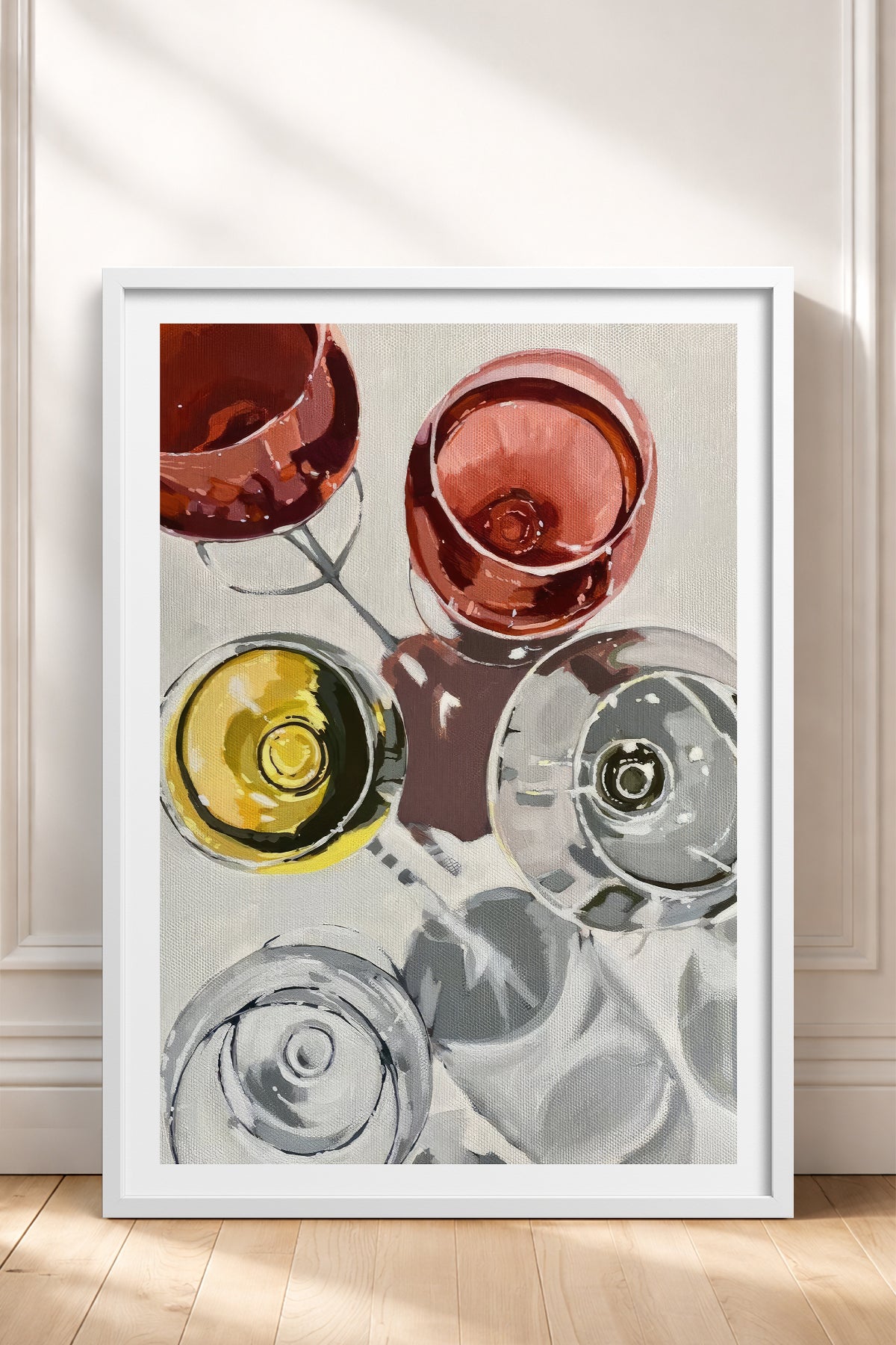 HOMEPACK Ahşap Çerçeveli Tablo Çerçeveli Poster Sanatsal Modern Duvar Dekoru TK-966