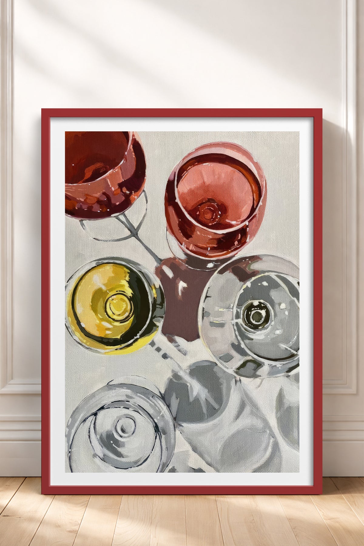 HOMEPACK Ahşap Çerçeveli Tablo Çerçeveli Poster Sanatsal Modern Duvar Dekoru TK-966