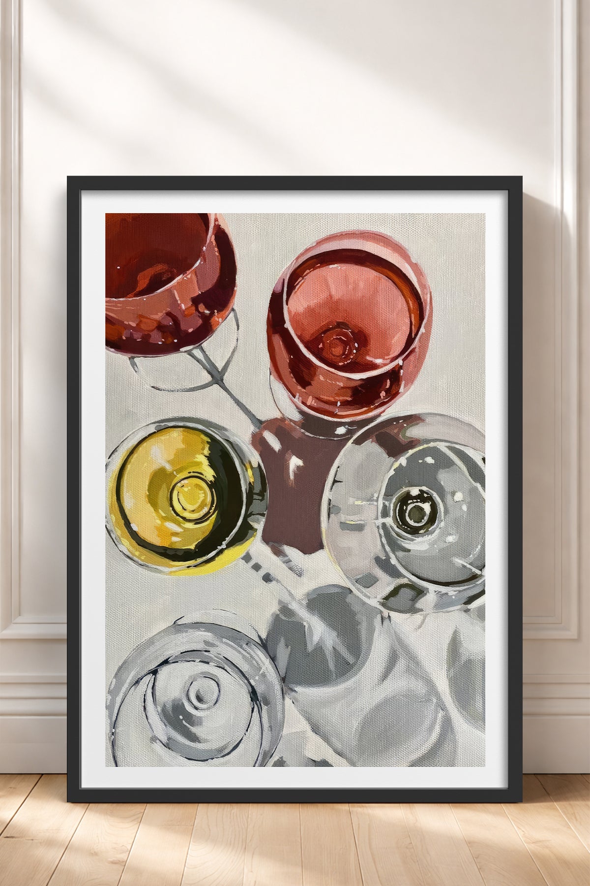 HOMEPACK Ahşap Çerçeveli Tablo Çerçeveli Poster Sanatsal Modern Duvar Dekoru TK-966