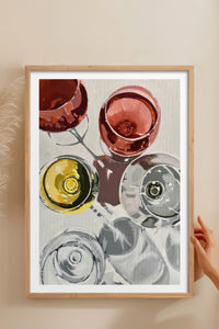 HOMEPACK Ahşap Çerçeveli Tablo Çerçeveli Poster Sanatsal Modern Duvar Dekoru TK-966