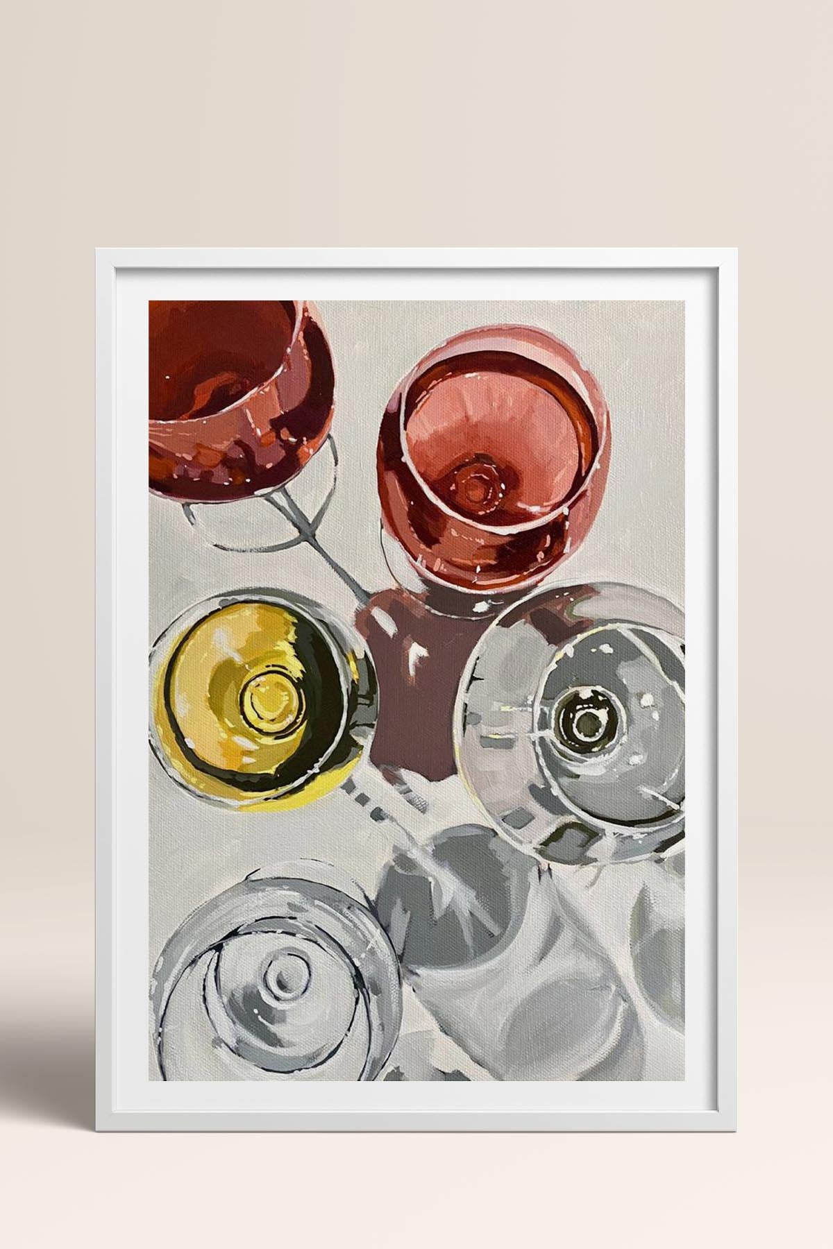 HOMEPACK Ahşap Çerçeveli Tablo Çerçeveli Poster Sanatsal Modern Duvar Dekoru TK-966