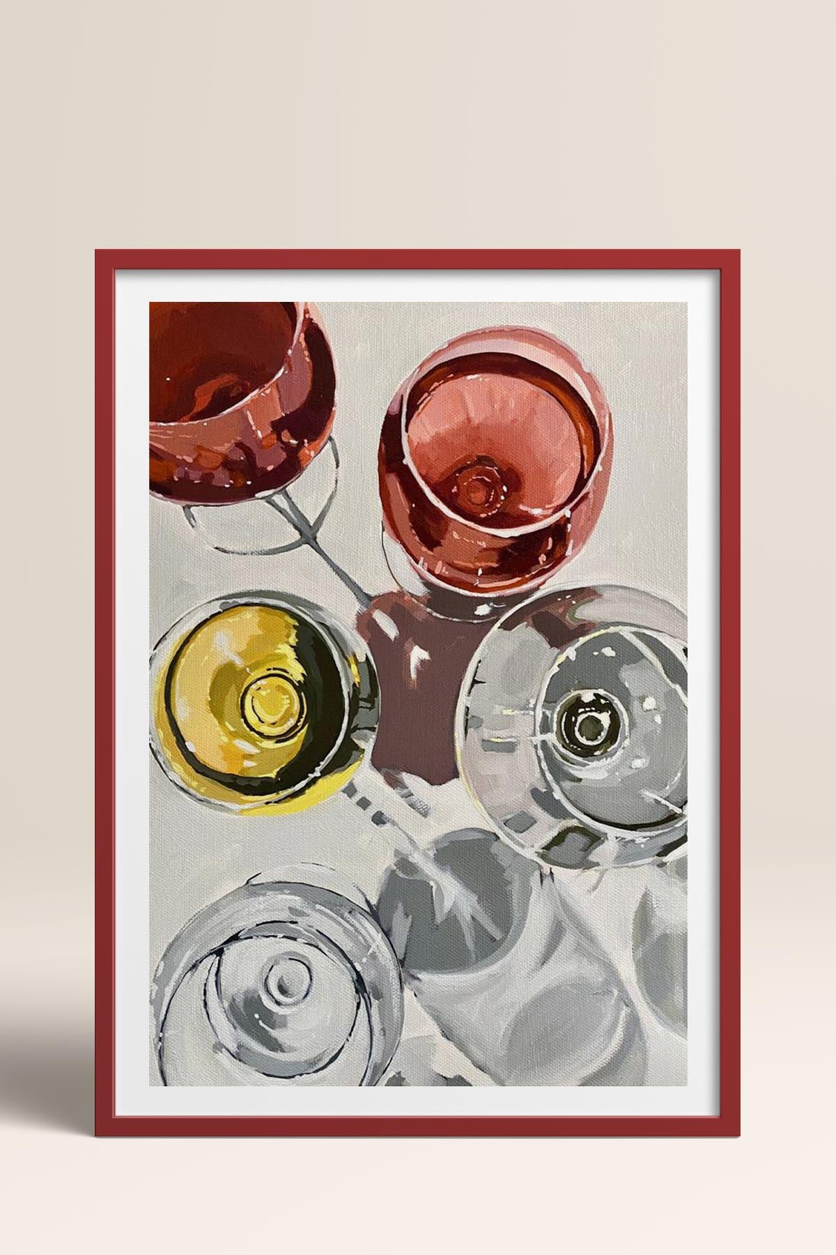 HOMEPACK Ahşap Çerçeveli Tablo Çerçeveli Poster Sanatsal Modern Duvar Dekoru TK-966