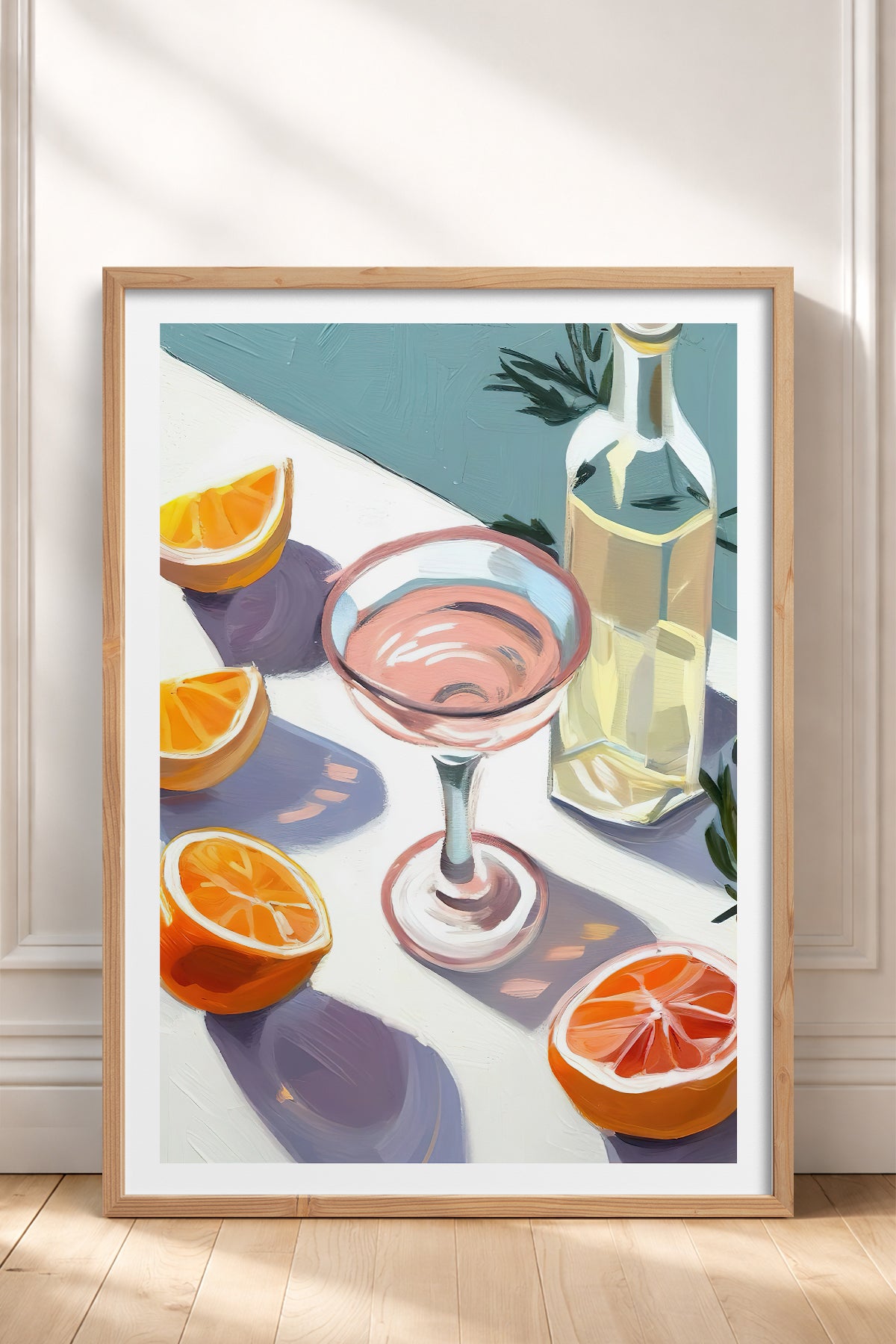 HOMEPACK Ahşap Çerçeveli Tablo Çerçeveli Poster Sanatsal Modern Duvar Dekoru TK-968