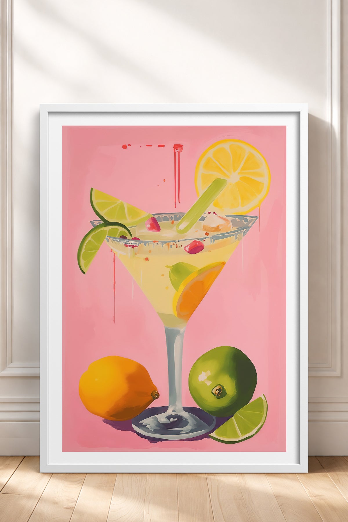 HOMEPACK Ahşap Çerçeveli Tablo Çerçeveli Poster Sanatsal Modern Duvar Dekoru TK-969