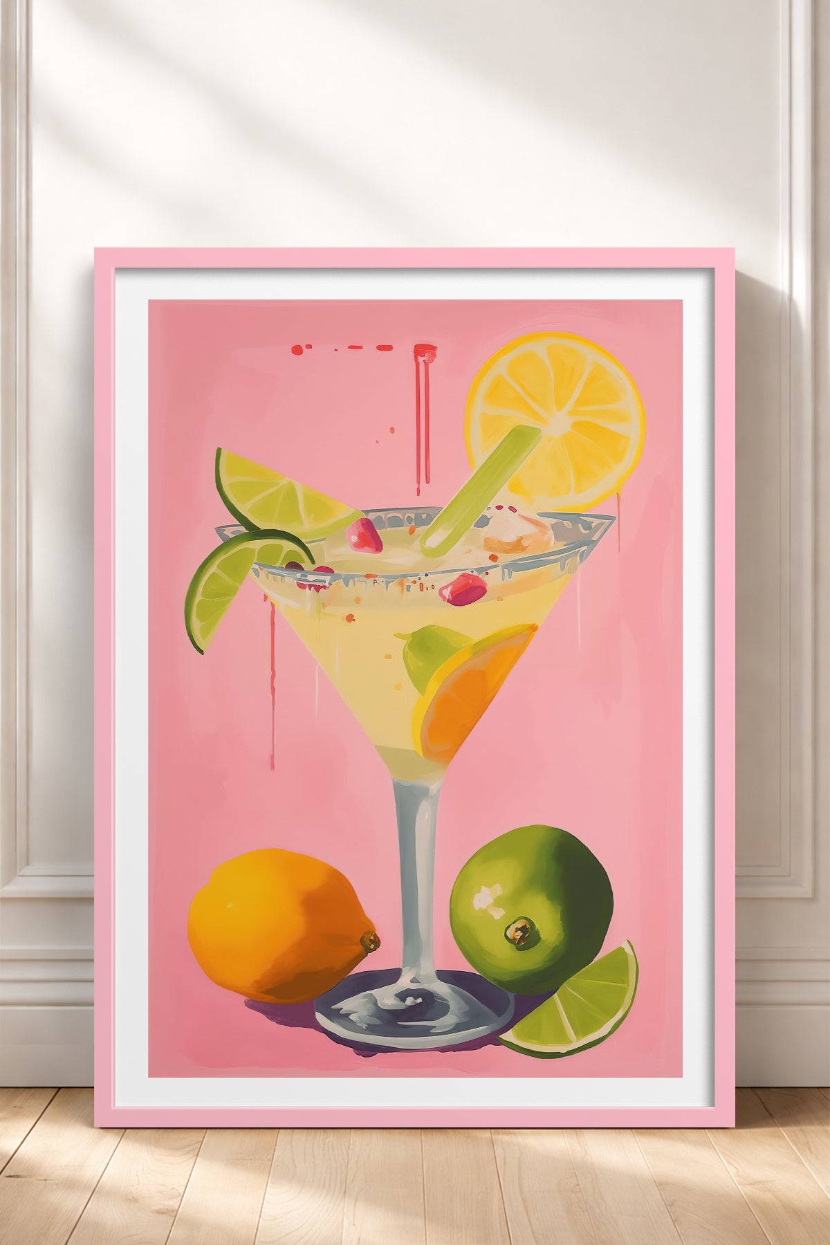 HOMEPACK Ahşap Çerçeveli Tablo Çerçeveli Poster Sanatsal Modern Duvar Dekoru TK-969