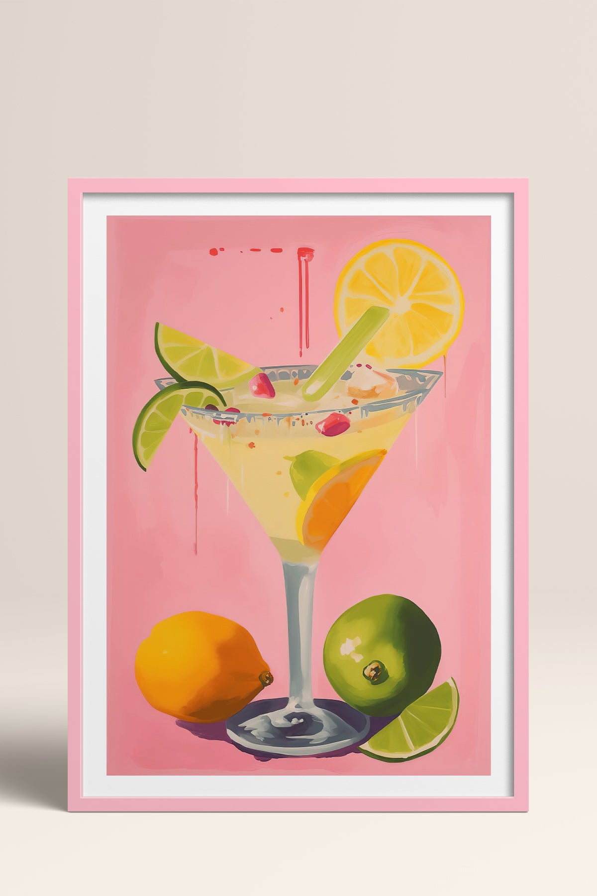 HOMEPACK Ahşap Çerçeveli Tablo Çerçeveli Poster Sanatsal Modern Duvar Dekoru TK-969