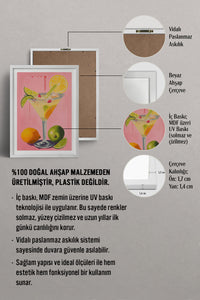 HOMEPACK Ahşap Çerçeveli Tablo Çerçeveli Poster Sanatsal Modern Duvar Dekoru TK-969
