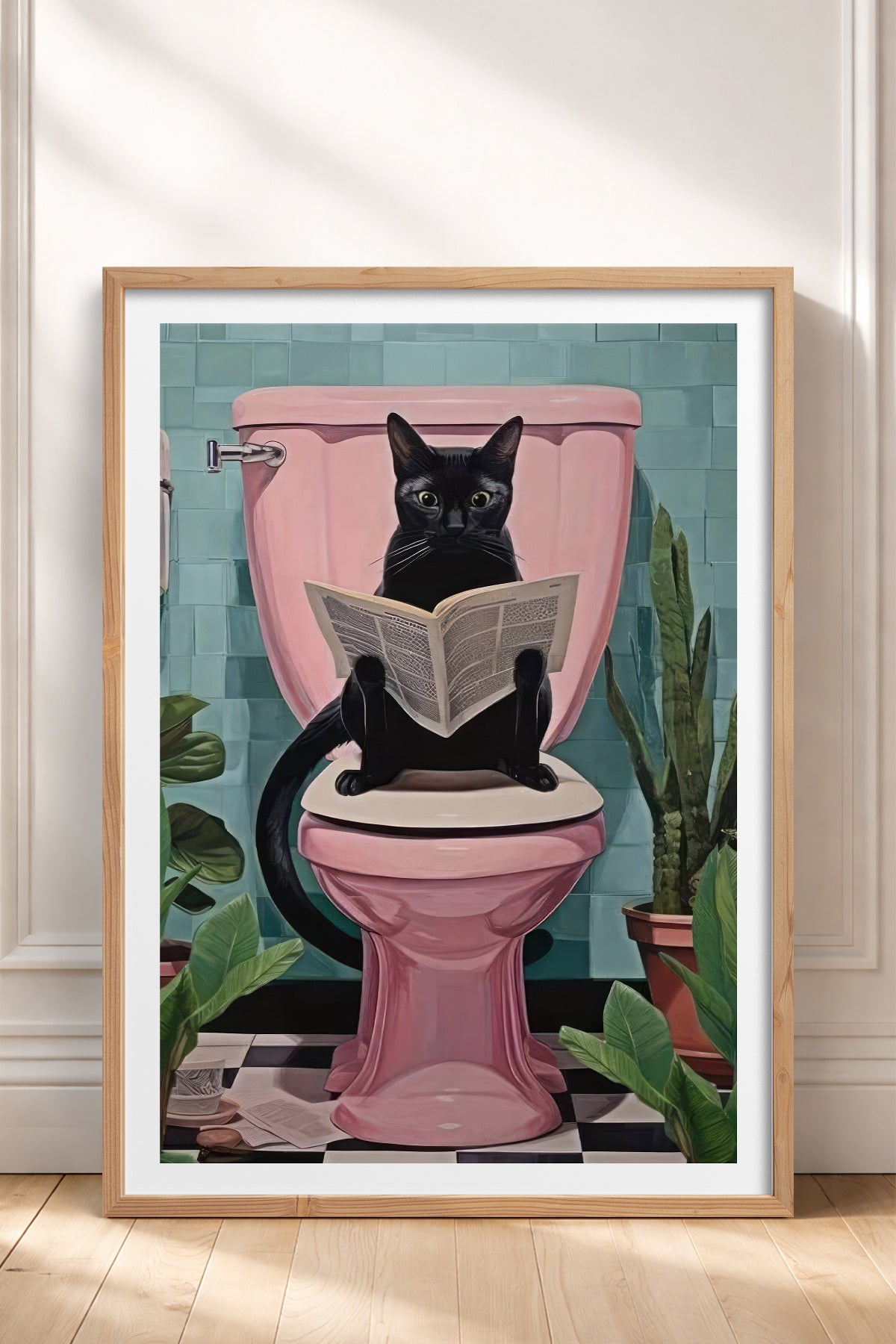 HOMEPACK Ahşap Çerçeveli Tablo Çerçeveli Poster Sanatsal Modern Duvar Dekoru TK-971