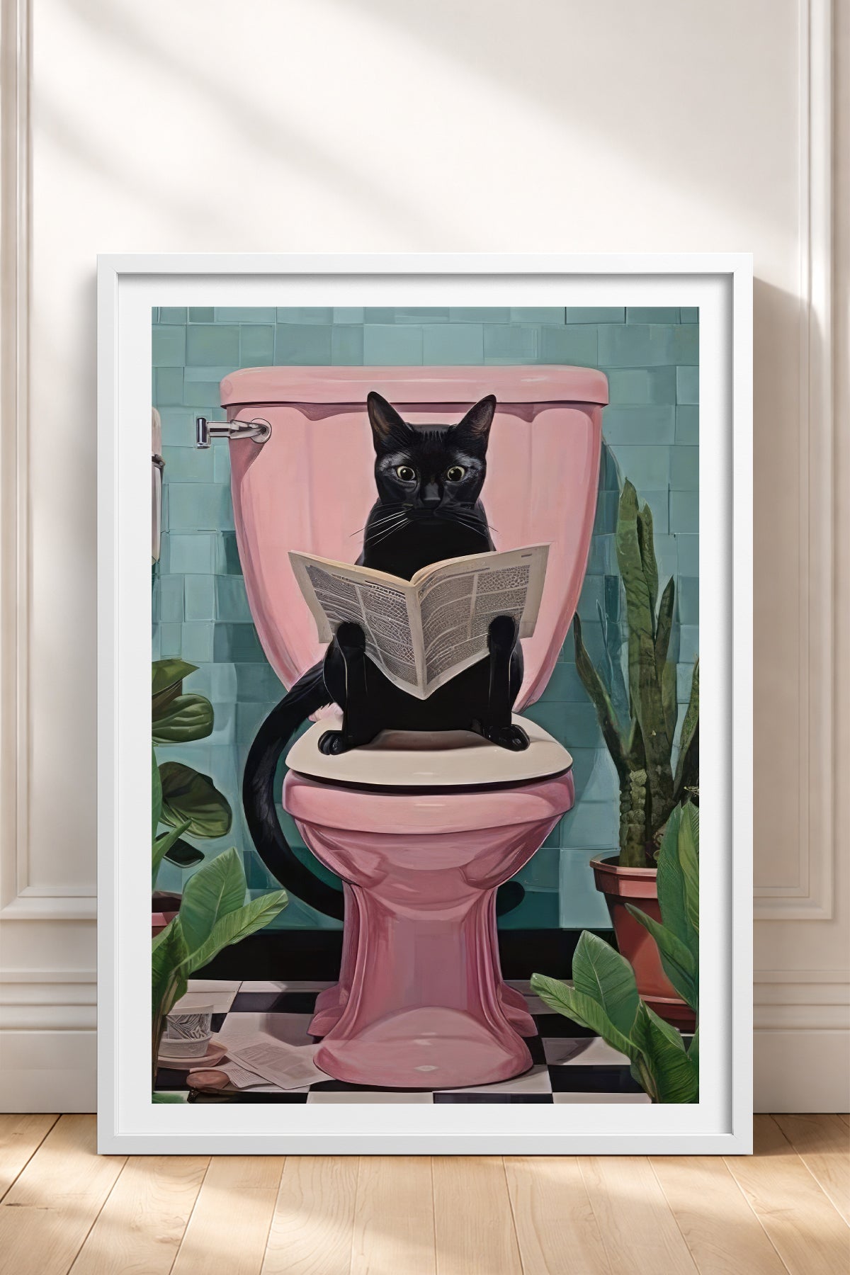 HOMEPACK Ahşap Çerçeveli Tablo Çerçeveli Poster Sanatsal Modern Duvar Dekoru TK-971