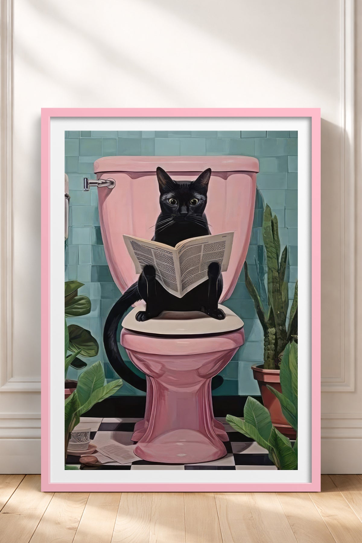 HOMEPACK Ahşap Çerçeveli Tablo Çerçeveli Poster Sanatsal Modern Duvar Dekoru TK-971