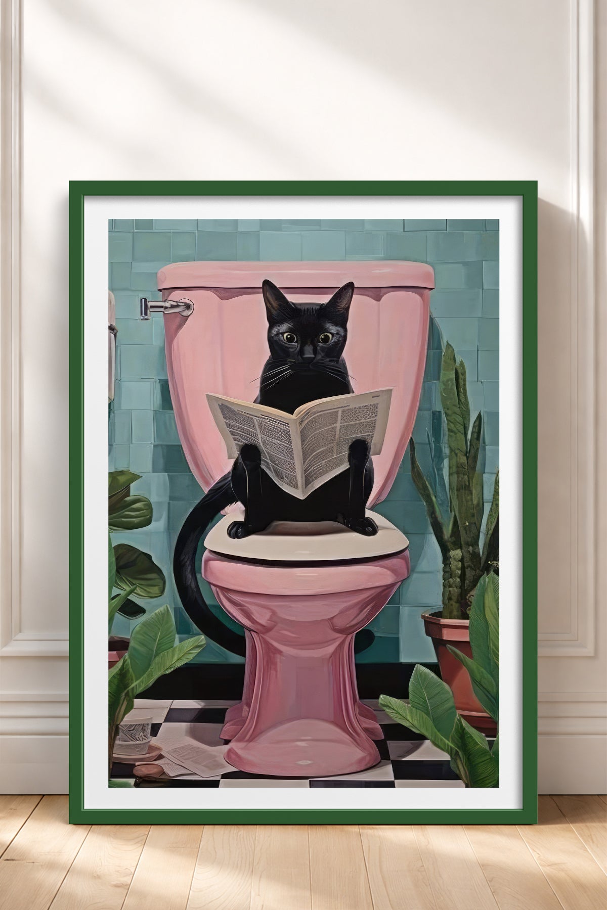 HOMEPACK Ahşap Çerçeveli Tablo Çerçeveli Poster Sanatsal Modern Duvar Dekoru TK-971