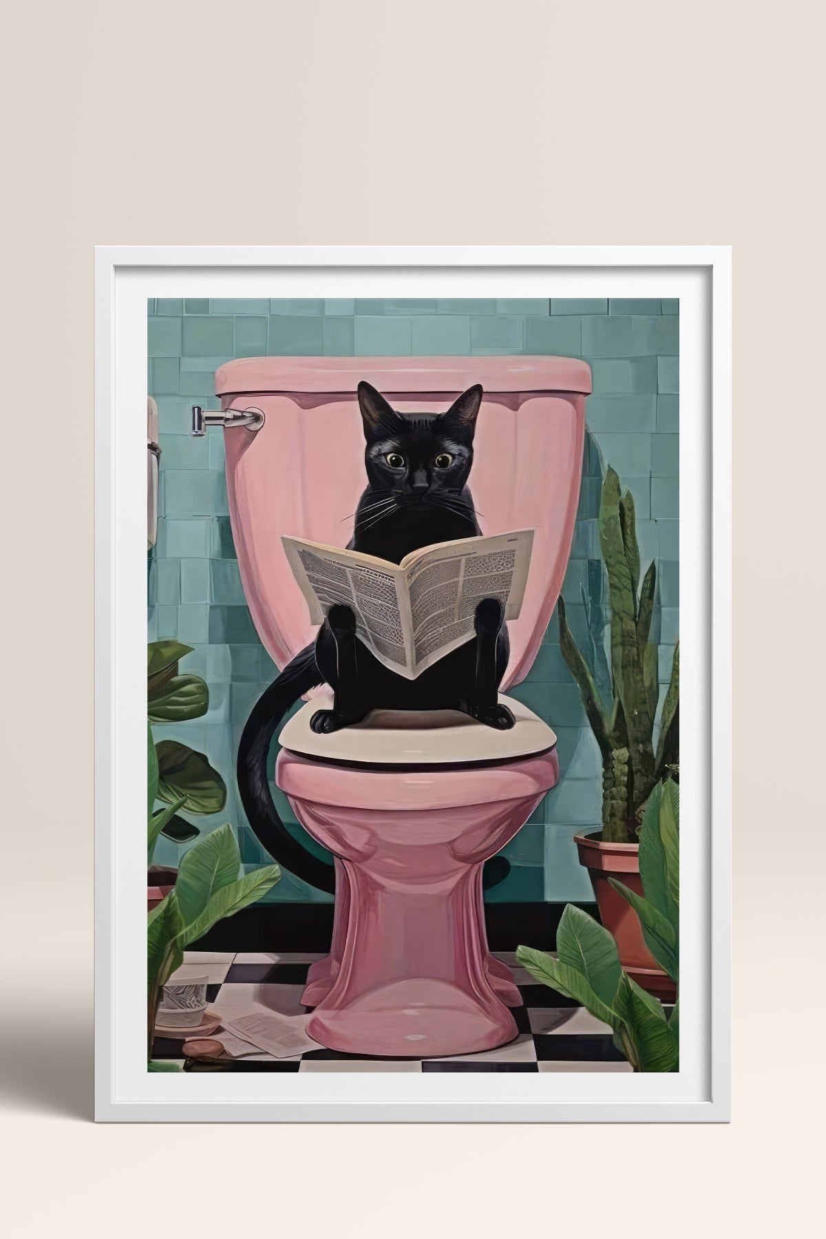 HOMEPACK Ahşap Çerçeveli Tablo Çerçeveli Poster Sanatsal Modern Duvar Dekoru TK-971
