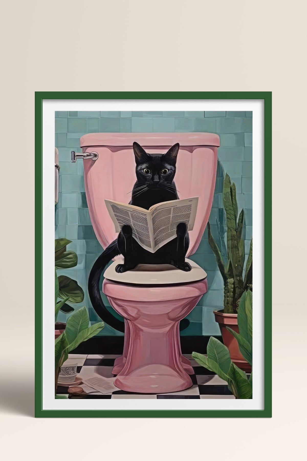 HOMEPACK Ahşap Çerçeveli Tablo Çerçeveli Poster Sanatsal Modern Duvar Dekoru TK-971