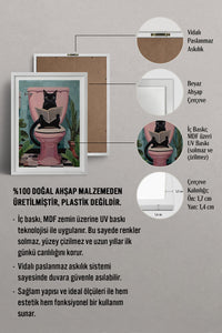 HOMEPACK Ahşap Çerçeveli Tablo Çerçeveli Poster Sanatsal Modern Duvar Dekoru TK-971