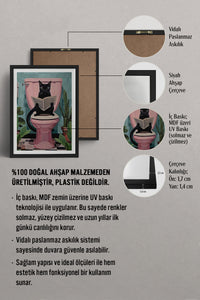 HOMEPACK Ahşap Çerçeveli Tablo Çerçeveli Poster Sanatsal Modern Duvar Dekoru TK-971