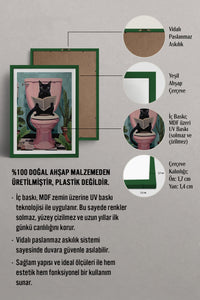 HOMEPACK Ahşap Çerçeveli Tablo Çerçeveli Poster Sanatsal Modern Duvar Dekoru TK-971