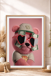 HOMEPACK Ahşap Çerçeveli Tablo Çerçeveli Poster Sanatsal Modern Duvar Dekoru TK-972