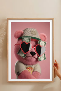 HOMEPACK Ahşap Çerçeveli Tablo Çerçeveli Poster Sanatsal Modern Duvar Dekoru TK-972