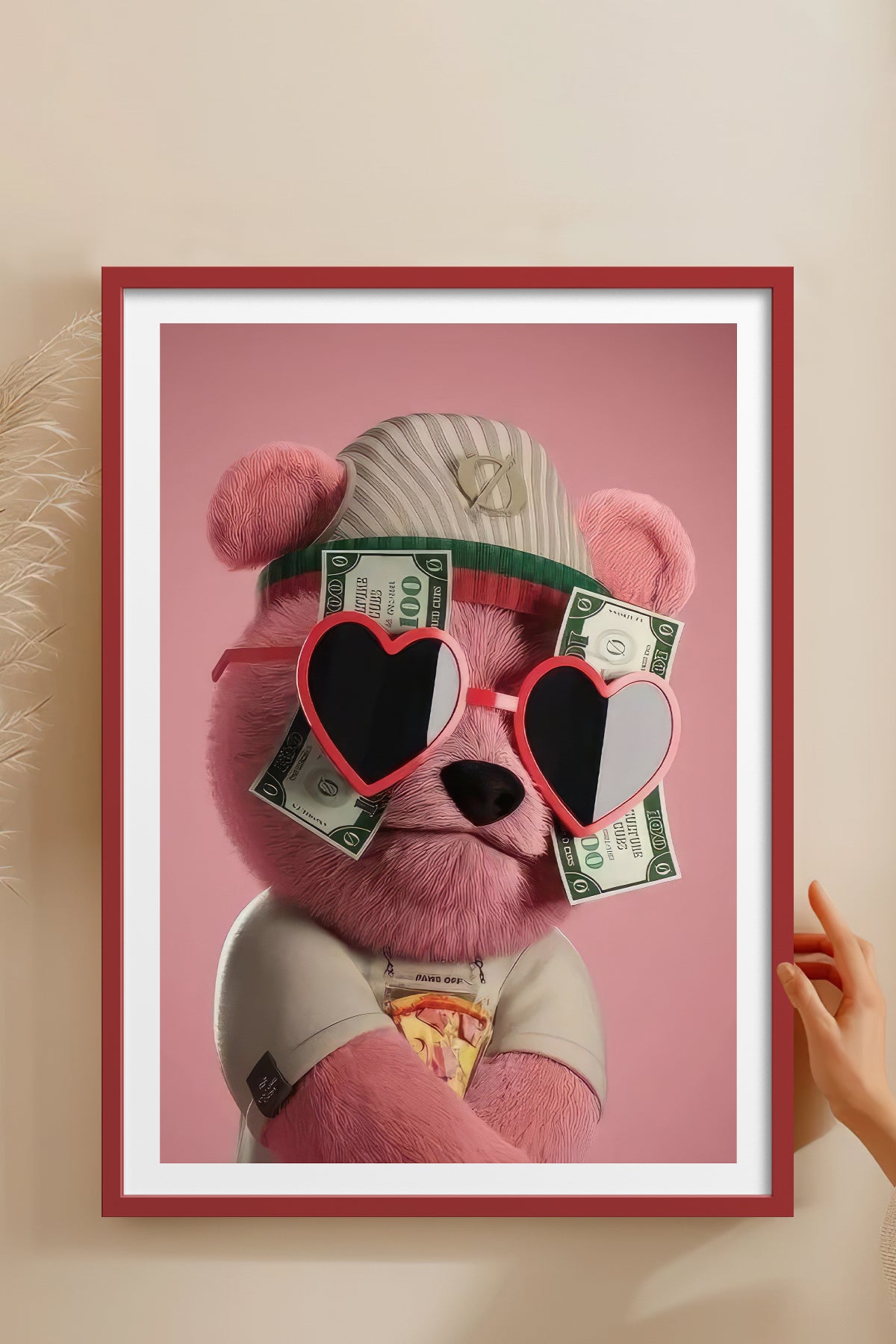 HOMEPACK Ahşap Çerçeveli Tablo Çerçeveli Poster Sanatsal Modern Duvar Dekoru TK-972