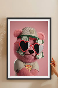 HOMEPACK Ahşap Çerçeveli Tablo Çerçeveli Poster Sanatsal Modern Duvar Dekoru TK-972