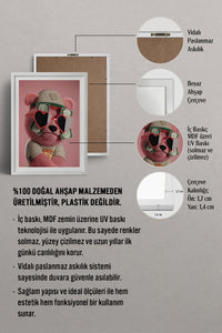 HOMEPACK Ahşap Çerçeveli Tablo Çerçeveli Poster Sanatsal Modern Duvar Dekoru TK-972