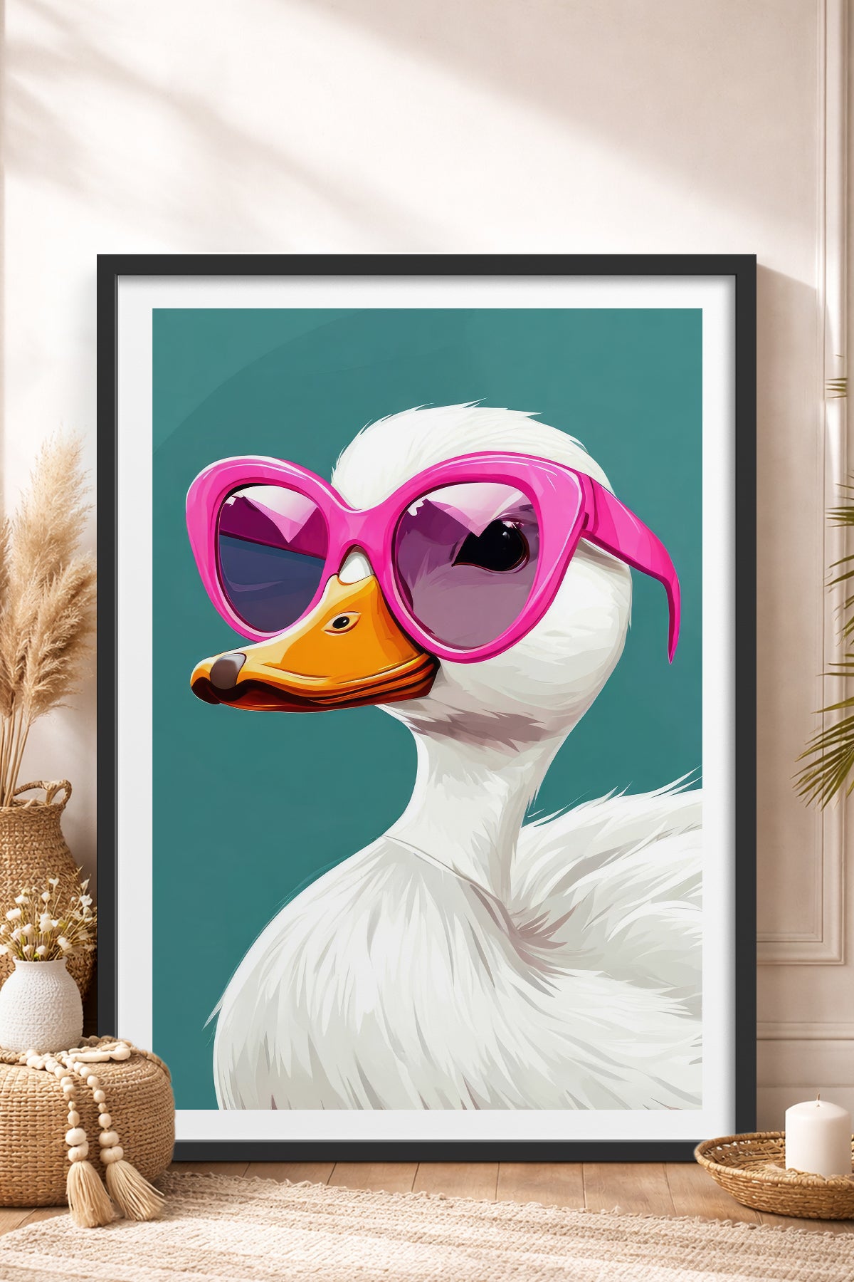 HOMEPACK Ahşap Çerçeveli Tablo Çerçeveli Poster Sanatsal Modern Duvar Dekoru TK-973