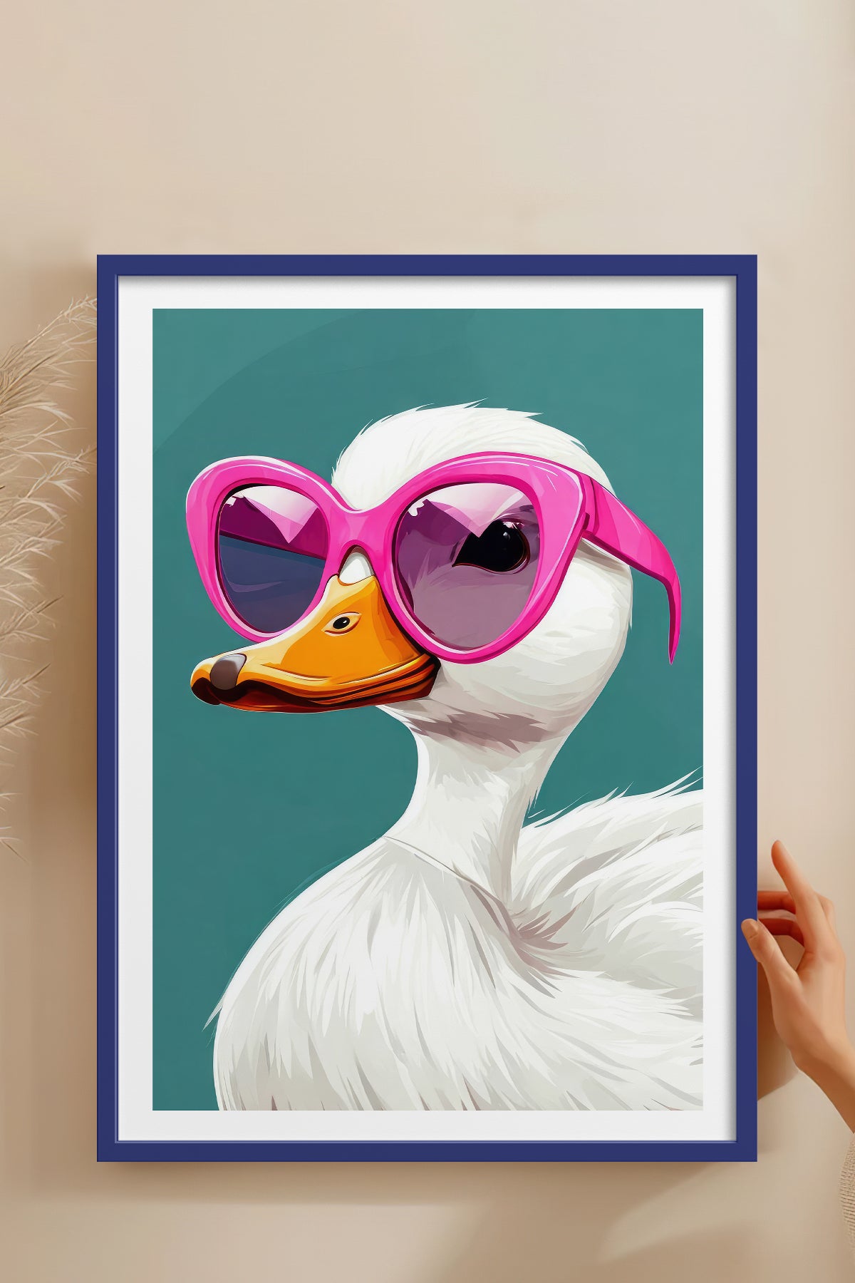 HOMEPACK Ahşap Çerçeveli Tablo Çerçeveli Poster Sanatsal Modern Duvar Dekoru TK-973