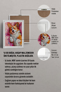 HOMEPACK Ahşap Çerçeveli Tablo Çerçeveli Poster Sanatsal Modern Duvar Dekoru TK-974