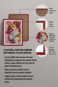 HOMEPACK Ahşap Çerçeveli Tablo Çerçeveli Poster Sanatsal Modern Duvar Dekoru TK-974