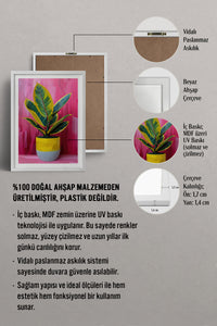 HOMEPACK Ahşap Çerçeveli Tablo Çerçeveli Poster Sanatsal Modern Duvar Dekoru TK-975