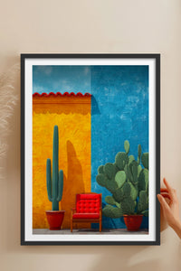 HOMEPACK Ahşap Çerçeveli Tablo Çerçeveli Poster Sanatsal Modern Duvar Dekoru TK-977