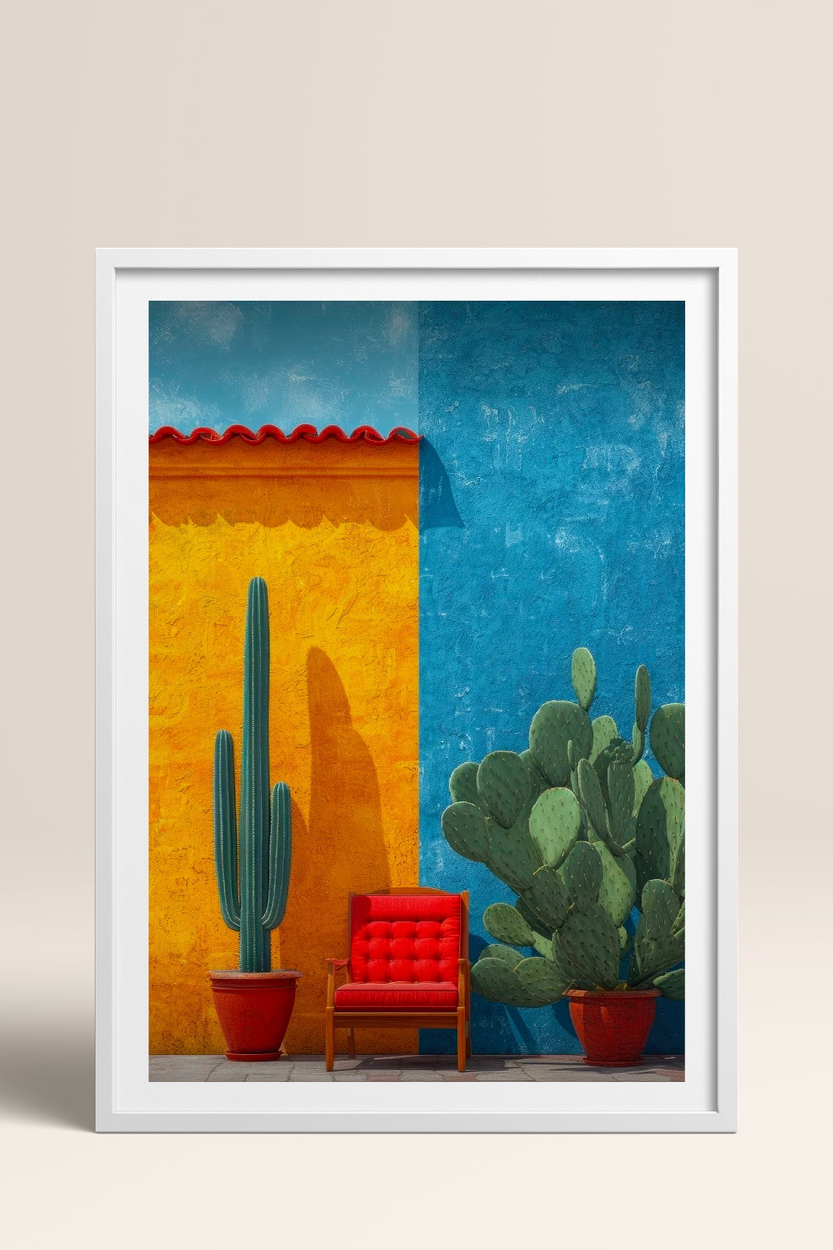 HOMEPACK Ahşap Çerçeveli Tablo Çerçeveli Poster Sanatsal Modern Duvar Dekoru TK-977